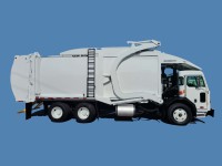 2018 Peterbilt 520 with New Way Mammoth 40yd CNG Front Loader Refuse Truck