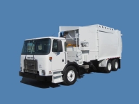 2018 Autocar Xpeditor CNG with Bridgeport Mfg Ranger 33yd Automated Side Loader Refuse Truck