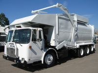 2002 Volvo CNG with Amrep 40yd Front Loader Refuse Truck