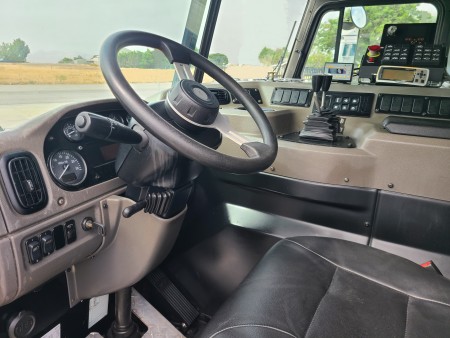 2017 Peterbilt 320 with McNeilus Atlantic 40yd Front Loader Refuse Truck
