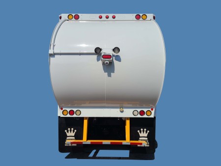 2019 Peterbilt 520 with McNeilus Atlantic 40yd Front Loader Refuse Truck