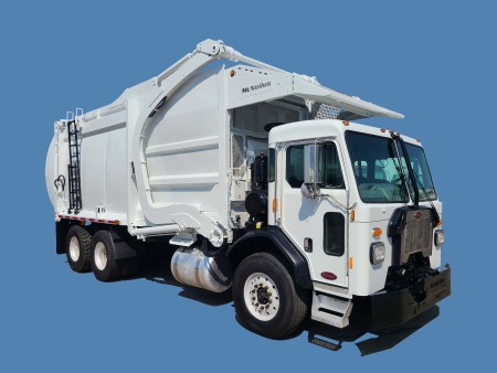 2019 Peterbilt 520 with McNeilus Atlantic 40yd Front Loader Refuse Truck
