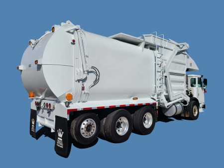 2016 Autocar ACX Xpeditor with Amrep HX450FL 40yd Front Loader Refuse Truck