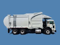 2019 Peterbilt 520 with McNeilus Atlantic 40yd Front Loader Refuse Truck