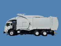 2018 Peterbilt 520 with New Way Mammoth 40yd CNG Front Loader Refuse Truck