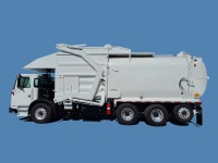 2016 Autocar ACX Xpeditor with Amrep HX450FL 40yd Front Loader Refuse Truck