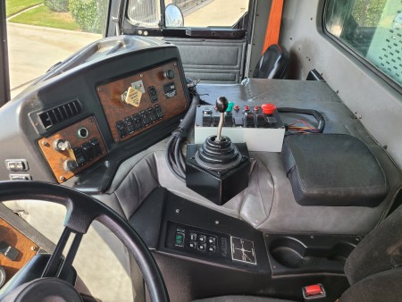 2012 Peterbilt 320 with New Way Mammoth 40yd Front Loader Refuse Truck