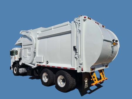 2019 Peterbilt 520 with McNeilus Atlantic 40yd Front Loader Refuse Truck