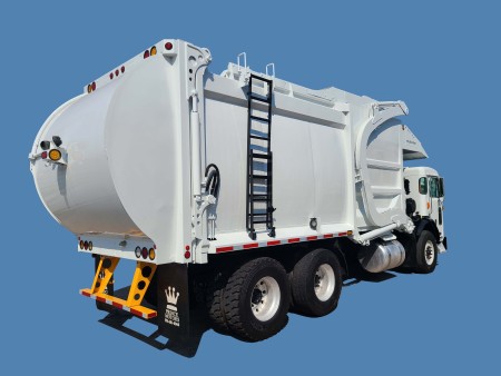 2019 Peterbilt 520 with McNeilus Atlantic 40yd Front Loader Refuse Truck