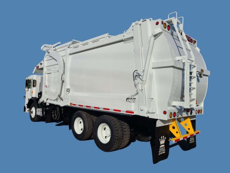 2019 Peterbilt 520 with Heil Half/Pack 40yd Front Loader Refuse Truck