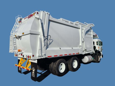 2019 Peterbilt 520 with Heil Half/Pack 40yd Front Loader Refuse Truck